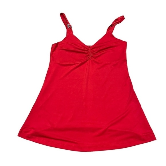 y2K 90s Style Camisole Red Size XS Bling Straps - Picture 1 of 4